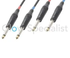 Pd Connex POWER DYNAMICS CONNEX - KABEL 2X 6,3 MM MONO - 2X 6,3 MM MONO - 5 METER