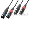 Pd Connex POWER DYNAMICS CONNEX - CABLE 2x XLR MALE - 2x XLR FEMALE - 1.5 METER