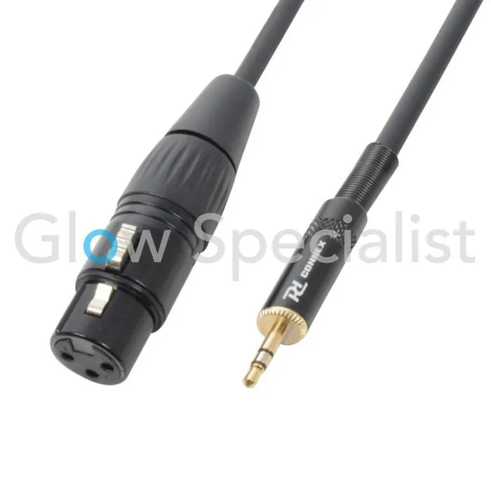 Pd Connex POWER DYNAMICS CONNEX - CABLE XLR FEMALE - 3,5 MM STEREO - 0,5 METER