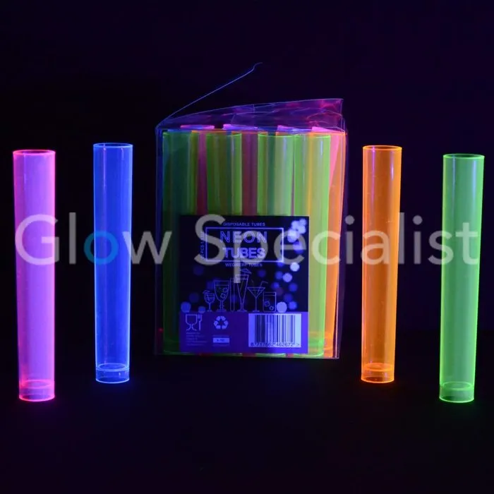 NEON TUBE SHOTS - ASSORTI - 20 STUKS