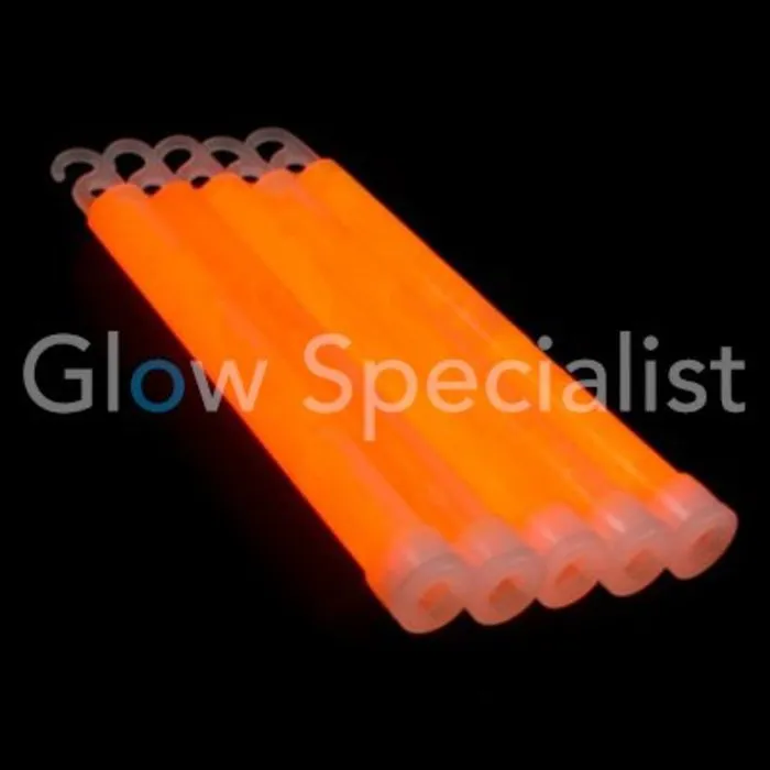 Glow Specialist Breaklight 6" – 15 cm x 17 mm – Glowstick met haak – Ultra heldere lichtstaaf – Feest, outdoor & veiligheid