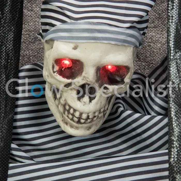 Europalms HALLOWEEN WALL DECORATION WITH PRISONER - WITH RED LED EYES - 46 CM