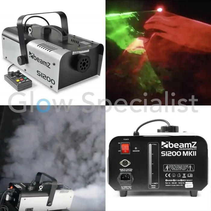 BeamZ BEAMZ S1200 MKII ROOKMACHINE MET TIMER AFSTANDSBEDIENING