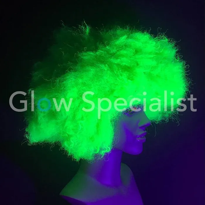 Glow Specialist NEON GREEN AFRO WIG