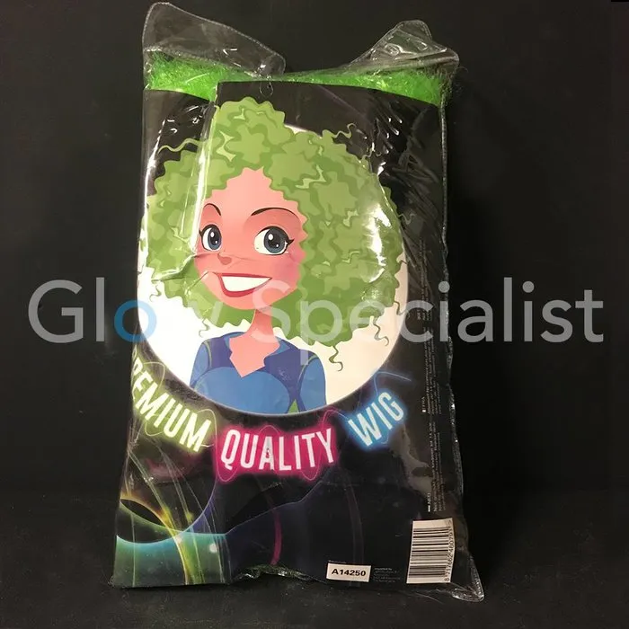Glow Specialist NEON GREEN AFRO WIG