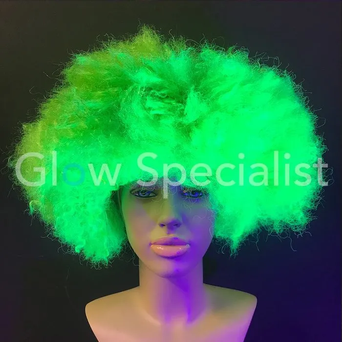 Glow Specialist NEON GREEN AFRO WIG