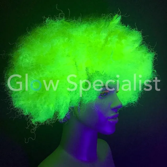 Glow Specialist NEON YELLOW AFRO WIG