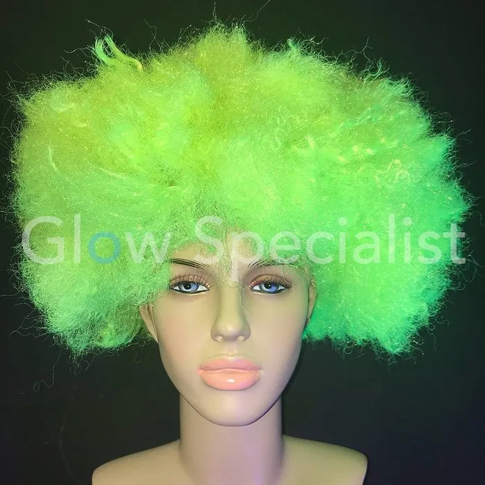 Glow Specialist NEON YELLOW AFRO WIG