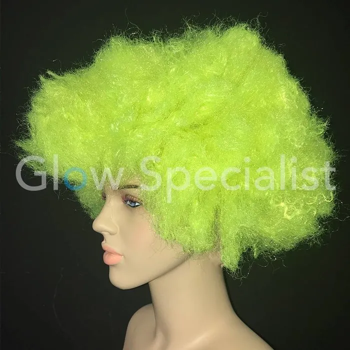 Glow Specialist NEON YELLOW AFRO WIG