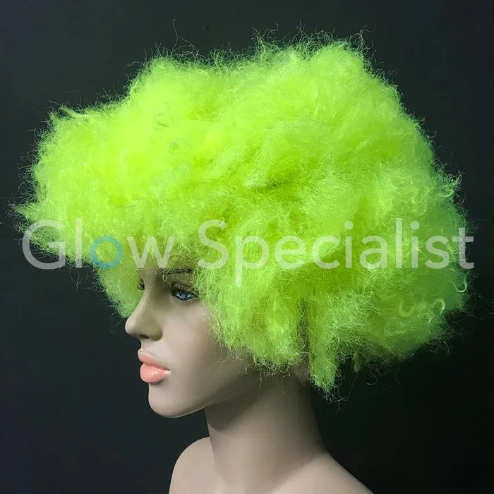 Glow Specialist NEON YELLOW AFRO WIG