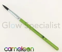 Cameleon CAMELEON BRUSH - BLACK ROUND POINT - NR 4 - SHORT GREEN HANDLE