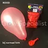 UV LATEX BALLOONS - NEON RED - 100 PIECES