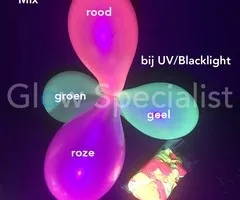 UV LATEX BALLONNEN - NEON MIX - 100 STUKS
