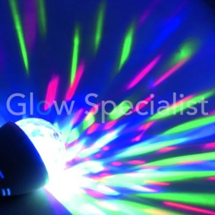 Omnilux Omnilux LED BC‑1 E27 Beam Effect – Rotating RGB Disco Light with Kaleidoscopic Patterns