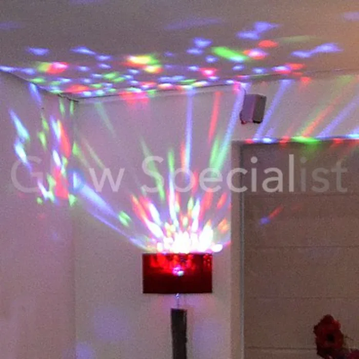 Omnilux Omnilux LED BC‑1 E27 Beam Effect – Roterende RGB Discolamp met Caleidoscopisch Lichtpatroon