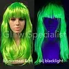 Glow Specialist NEON GREEN WIG - LONG STRAIGHT HAIR WITH BANGS