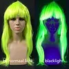 Glow Specialist NEON YELLOW WIG - LONG STRAIGHT HAIR WITH BANGS
