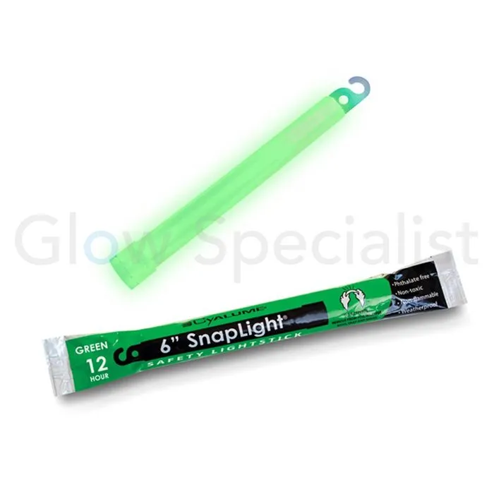 Cyalume Cyalume SnapLight 6" – 15 cm x 17 mm – Professionele militair‑grade glowstick – 12 uur licht – Individueel verpakt – 5 jaar houdbaar