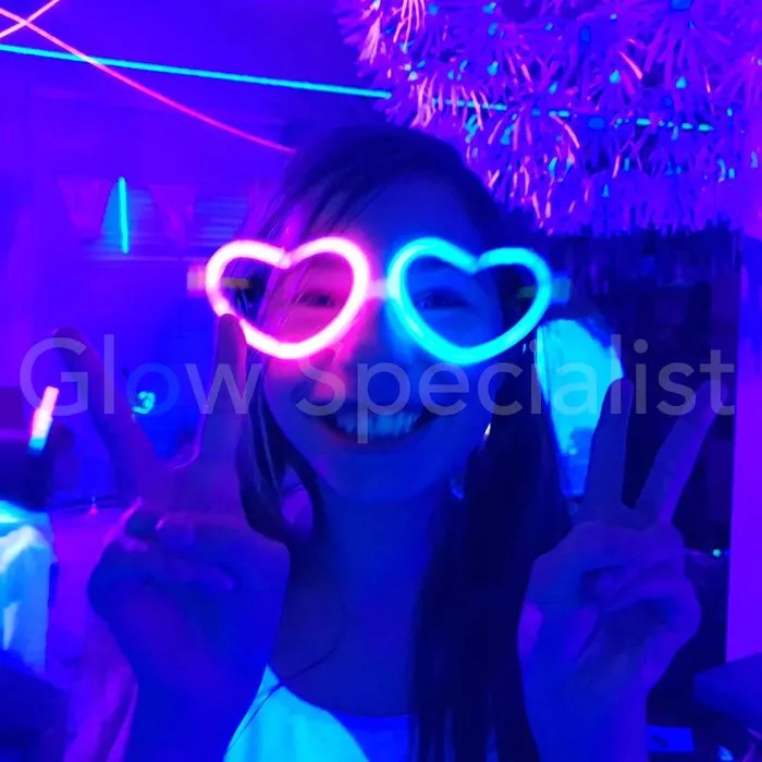 Glow Specialist FRAME FOR GLOW GLASSES  - HEART - EXCL.GLOWSTICKS