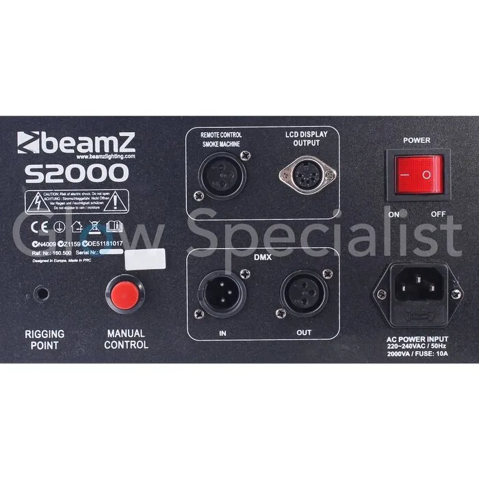 BeamZ BEAMZ S2000 ROOKMACHINE - 24x 3W 3-IN-1 LED'S