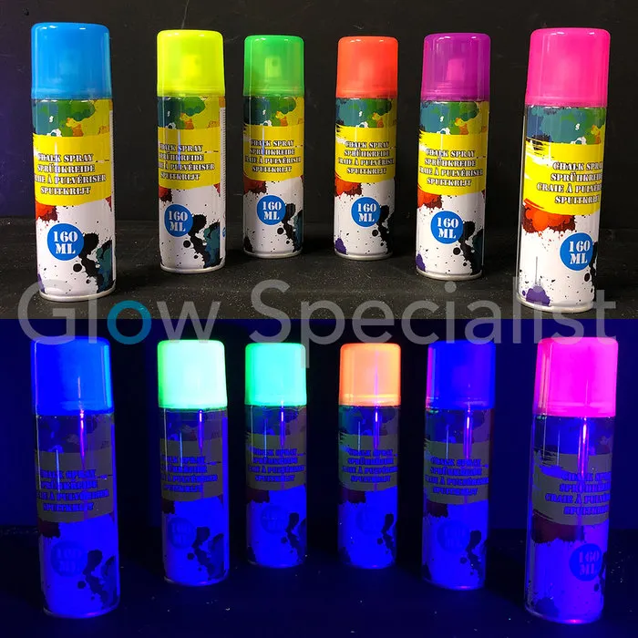 NEON CHALK SPRAY - 160 ML - 6 KLEUREN
