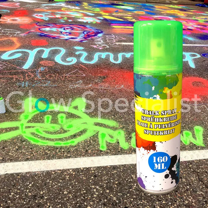 NEON CHALK SPRAY - 160 ML - 6 KLEUREN