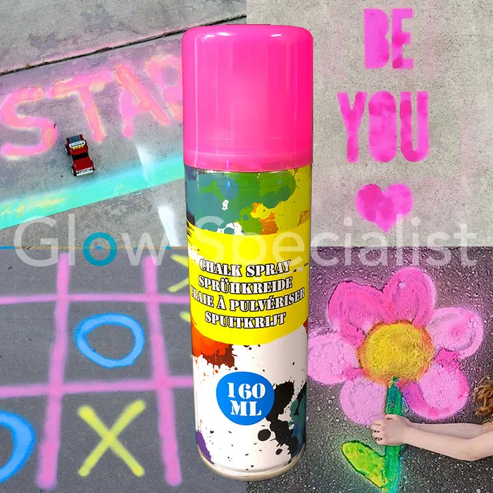 NEON CHALK SPRAY - 160 ML - 6 KLEUREN
