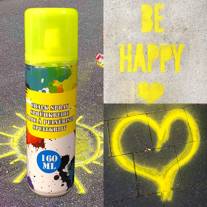 NEON CHALK SPRAY - 160 ML - 6 KLEUREN