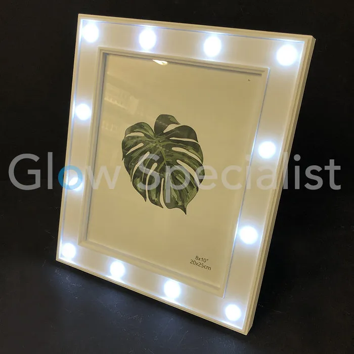 LED FOTOLIJST - 32,5 x 27,5 CM - WIT - 12 LED