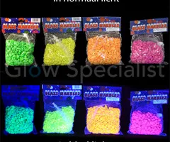 UV/BLACKLIGHT STONES - 500 GR - 4 COLORS