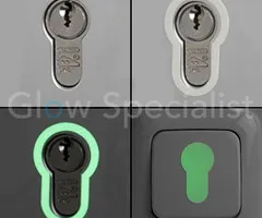 GLOW IN THE DARK SLEUTELGAT STICKER - SET VAN 3