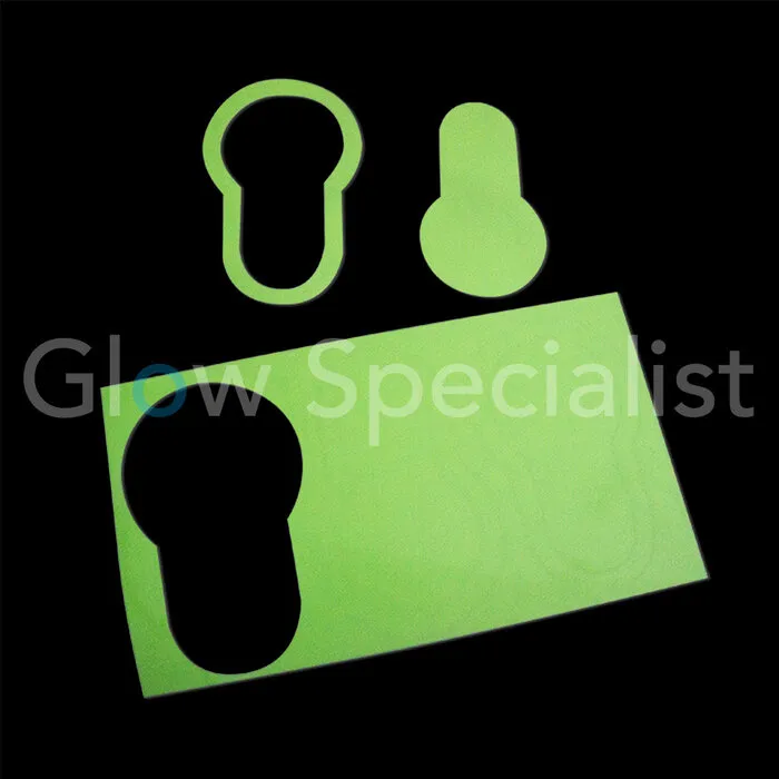 GLOW IN THE DARK KEY HOLE STICKER - 3 PCS