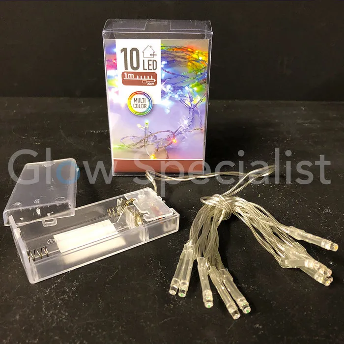 LED LIGHTS - 10 LIGHTS - MULTICOLOR