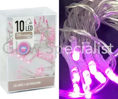LED LIGHTS - 10 LAMPJES - ROZE