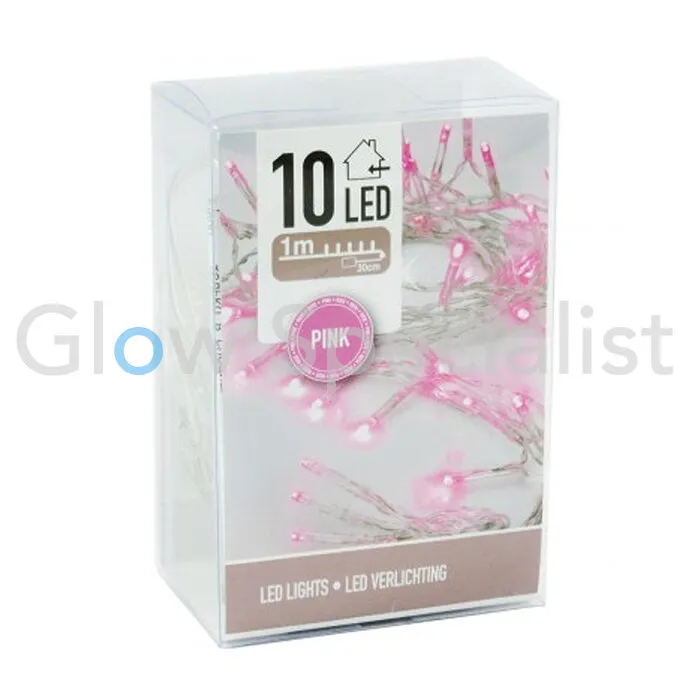LED LIGHTS - 10 LAMPJES - ROZE