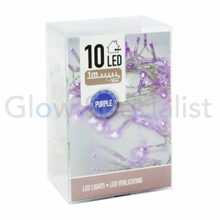 LED LIGHTS - 10 LIGHTS - PURPLE