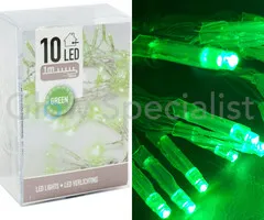LED LIGHTS - 10 LAMPJES - GROEN