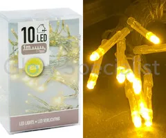 LED LIGHTS - 10 LAMPJES - GEEL