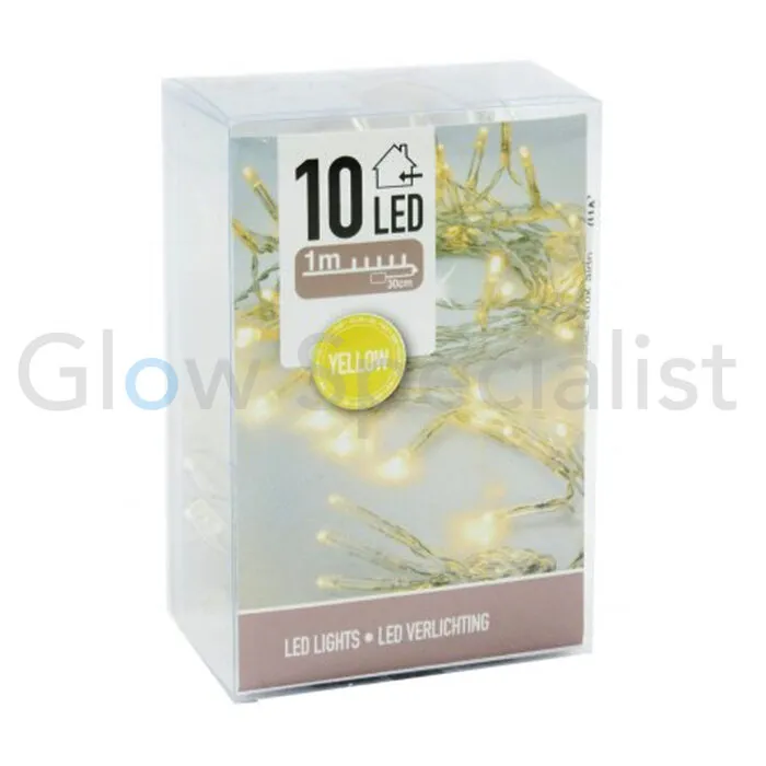 LED LIGHTS - 10 LAMPJES - GEEL