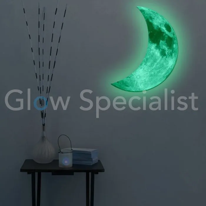 GLOW IN THE DARK HALVE MAAN - 2 MATEN