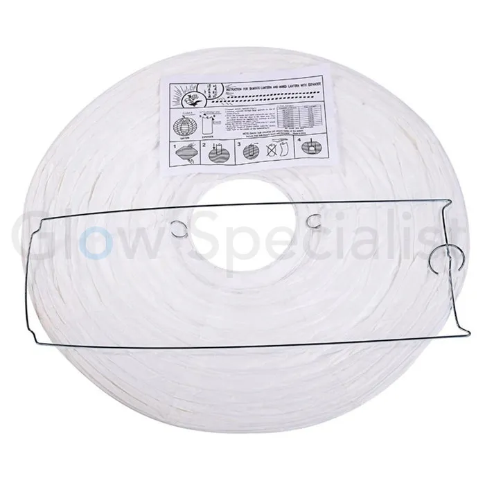 WITTE PAPIEREN LAMPIONNEN - 3 MATEN - SET VAN 30