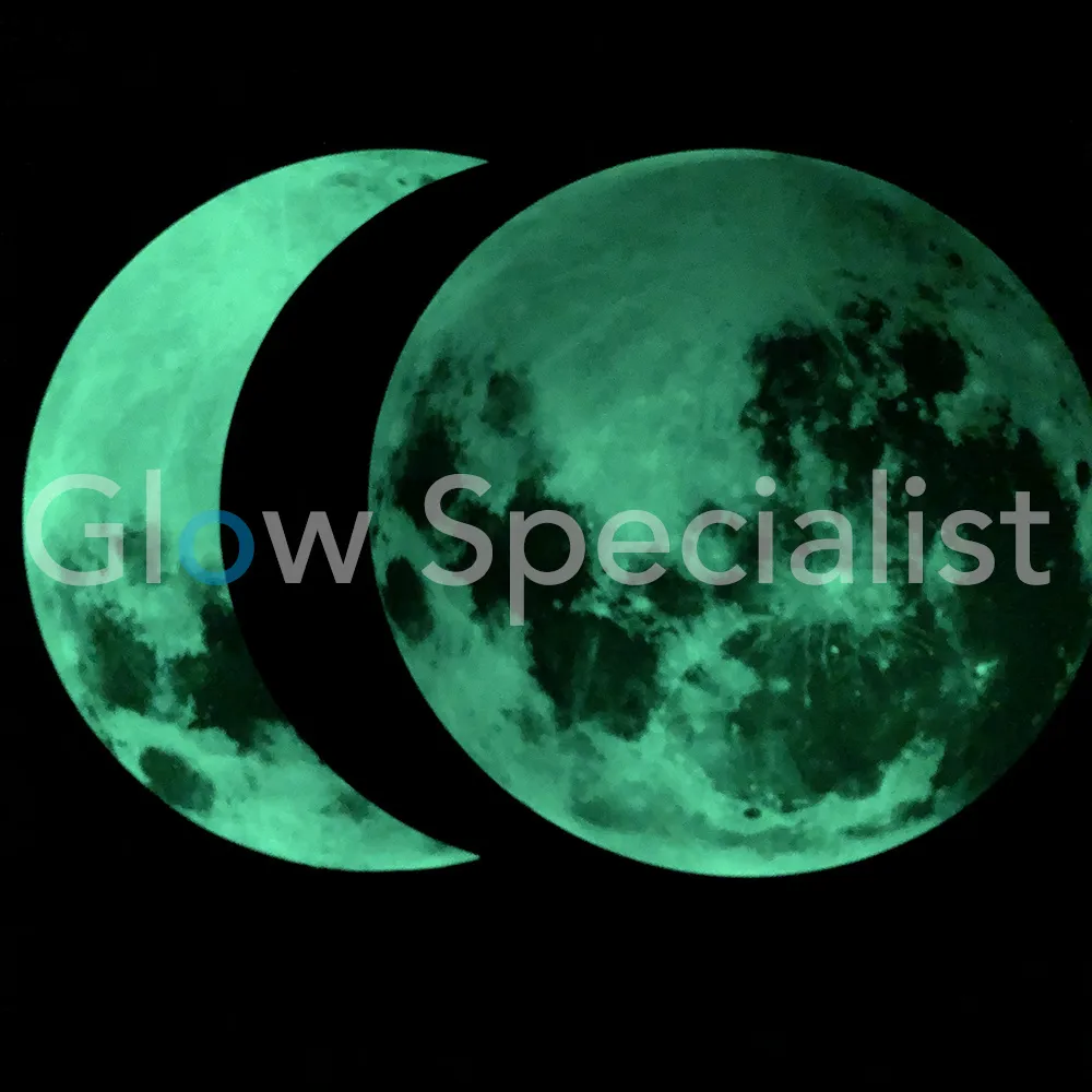 Glow in the Dark Volle Maan – Lichtgevende Muurdecoratie – 3 Maten (Ø20/30/40 cm)