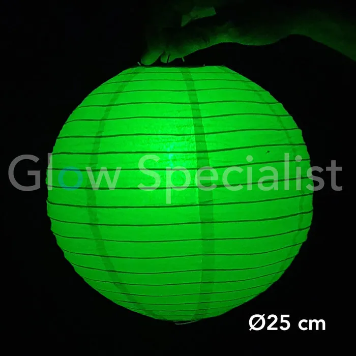 WITTE PAPIEREN LAMPIONNEN - 3 MATEN - SET VAN 30