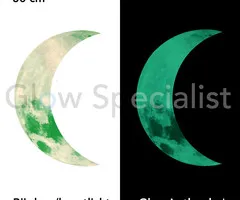 GLOW IN THE DARK HALF MOON - 2 SIZES