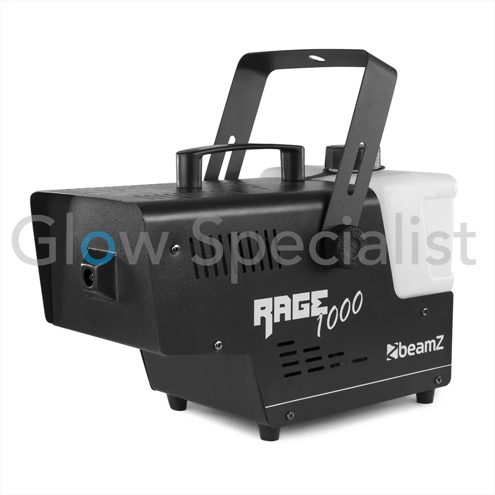 BeamZ BeamZ Rage1000 Fog Machine – 1000W – Wireless Remote – High Output – Fast Heat‑Up