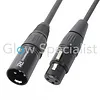 Pd Connex PD CONNEX CABLE XLR MALE - FEMALE 1.5M BLACK