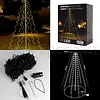 FLAG POLE LIGHTING - 192 LED - H 208 CM - WARM WHITE