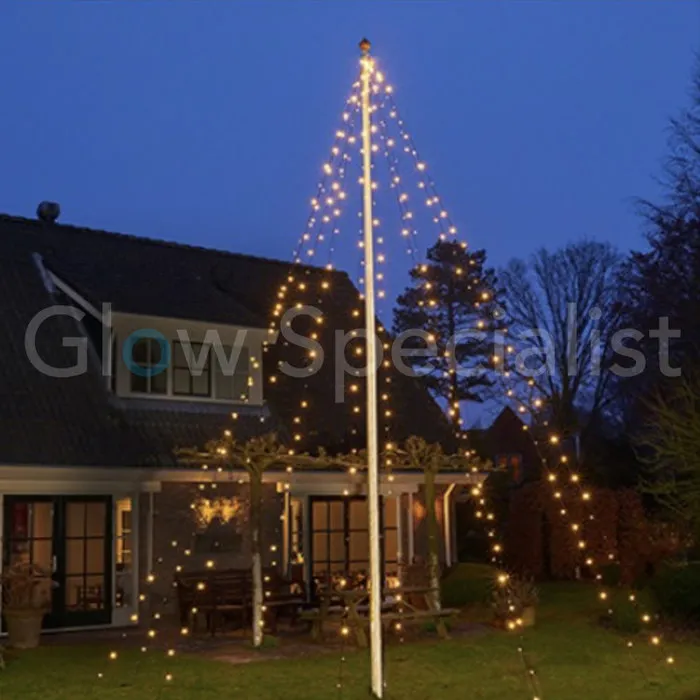 FLAGPOLE LIGHTING - 360 LED - H 800 CM - WARM WHITE