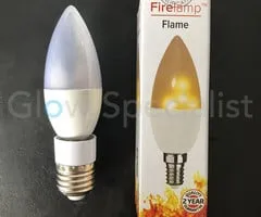 Firelamp FIRELAMP™ FLAME 1.2W - 18 LUMEN - E14/27 - 14 SMD - 1830K - OPAL