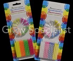 VERJAARDAGSKAARSJES STANDAARD - 24 STUKS - set van 2